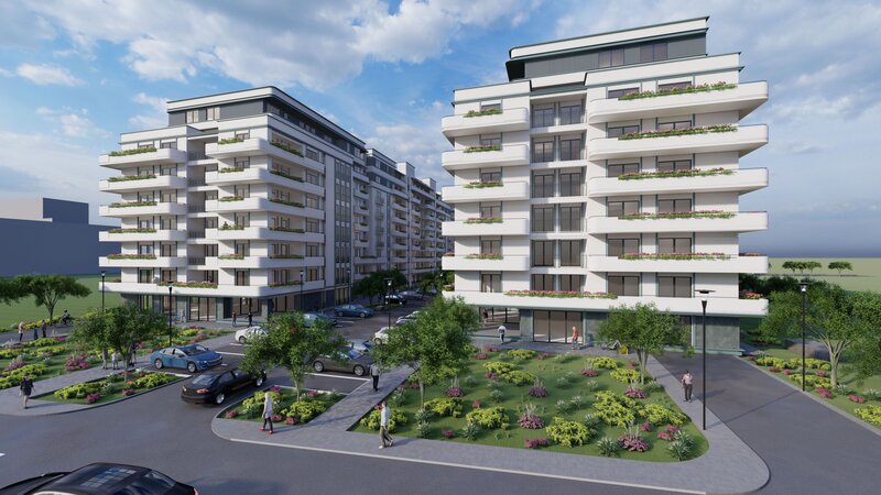 Pipera Plaza, apartament 3 camere, 2 terase, bloc finalizat.